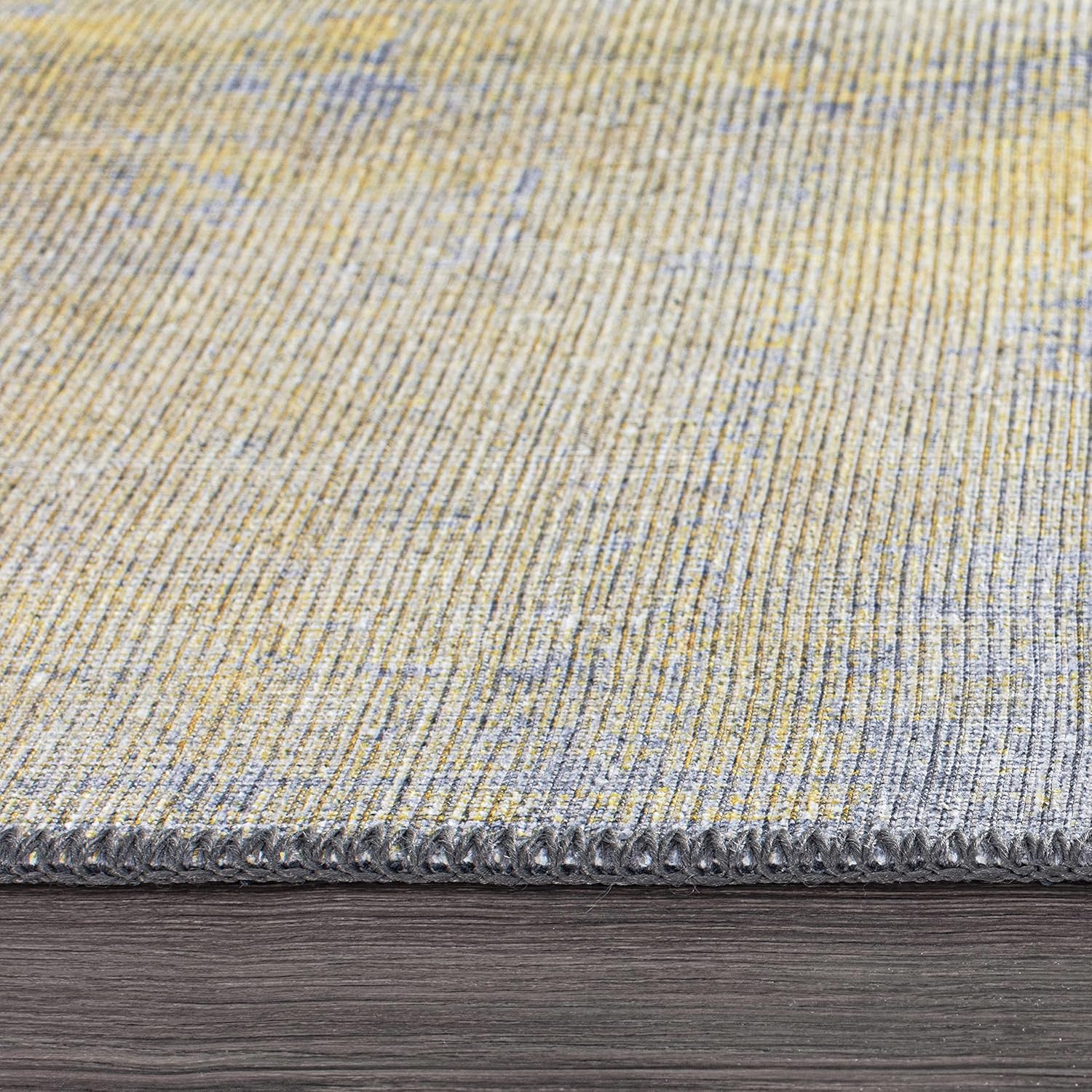 Rugshop Alfombra de pasillo contemporánea abstracta resistente a las manchas, ecológica, reciclada, lavable a máquina, 2 pies 6 pulgadas x 7 pies,