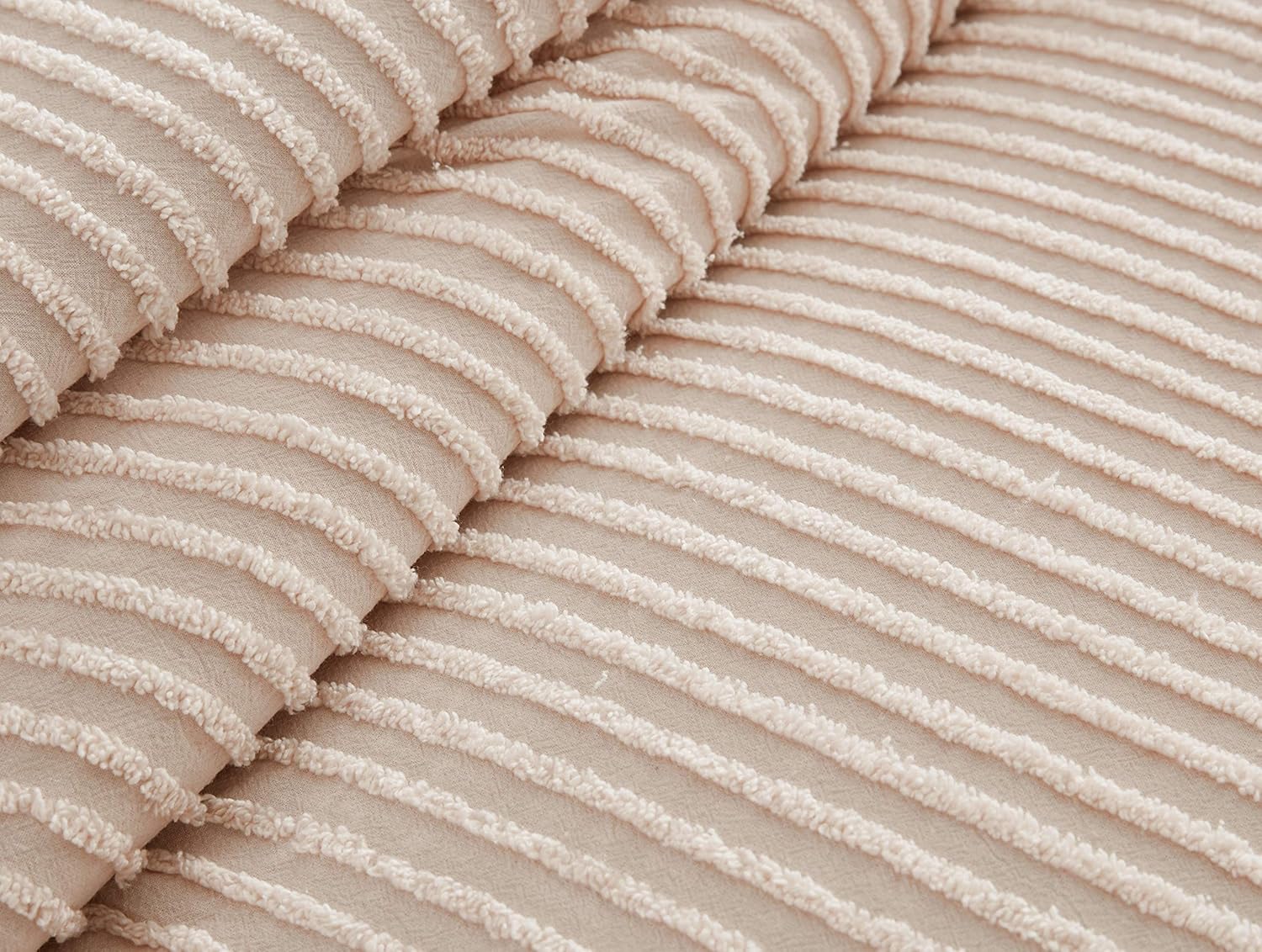 Beatrice Home Fashions Colcha de chenilla Canal, King, color rubor