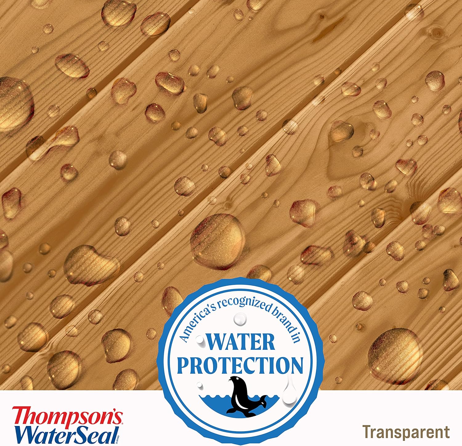 Thompson’s WaterSeal Tinte y sellador de madera impermeabilizante transparente, cedro natural, 1 galón