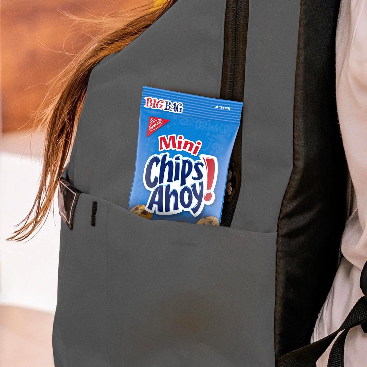 CHIPS AHOY! Mini galletas con chispas de chocolate originales, 12 bolsas grandes de 3 onzas