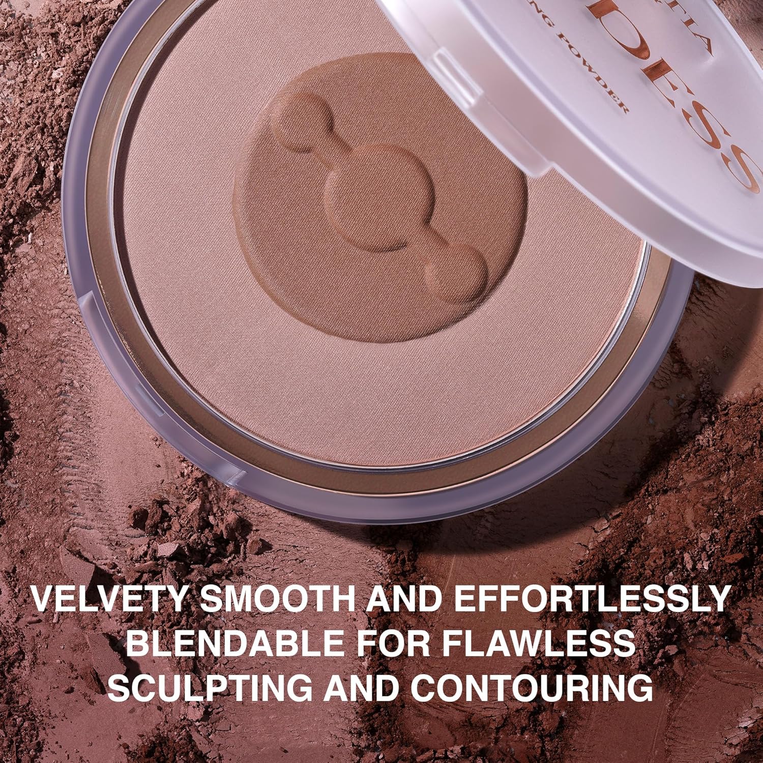 SELESTIA BEAUTY Polvo de contorno para esculpir Goddess – Polvo de escultura mate – Polvo de contorno fácil de mezclar – Adecuado para varios tonos