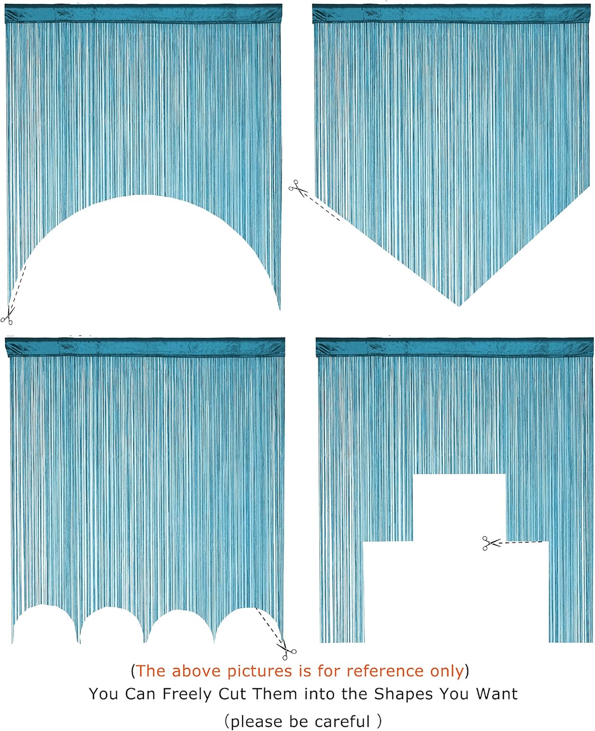 Doorways – Cortina de cadena para puerta, decoración de dormitorio, cocina, armario, sala de estar, lavandería, flecos, pasillo, borla, divisor de