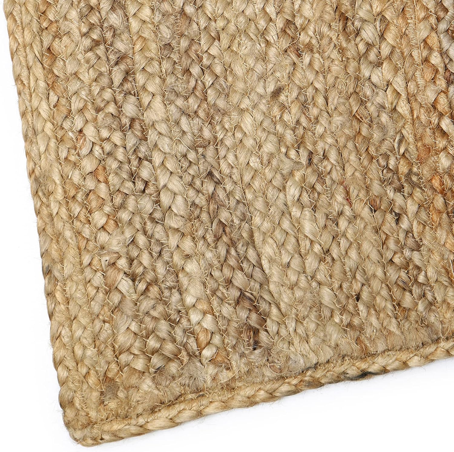 REDEARTH Alfombra rectangular  tejida a mano trenzada 100% yute natural  Alfombras bohemias de yute hechas a mano para dormitorio, cocina, sala de