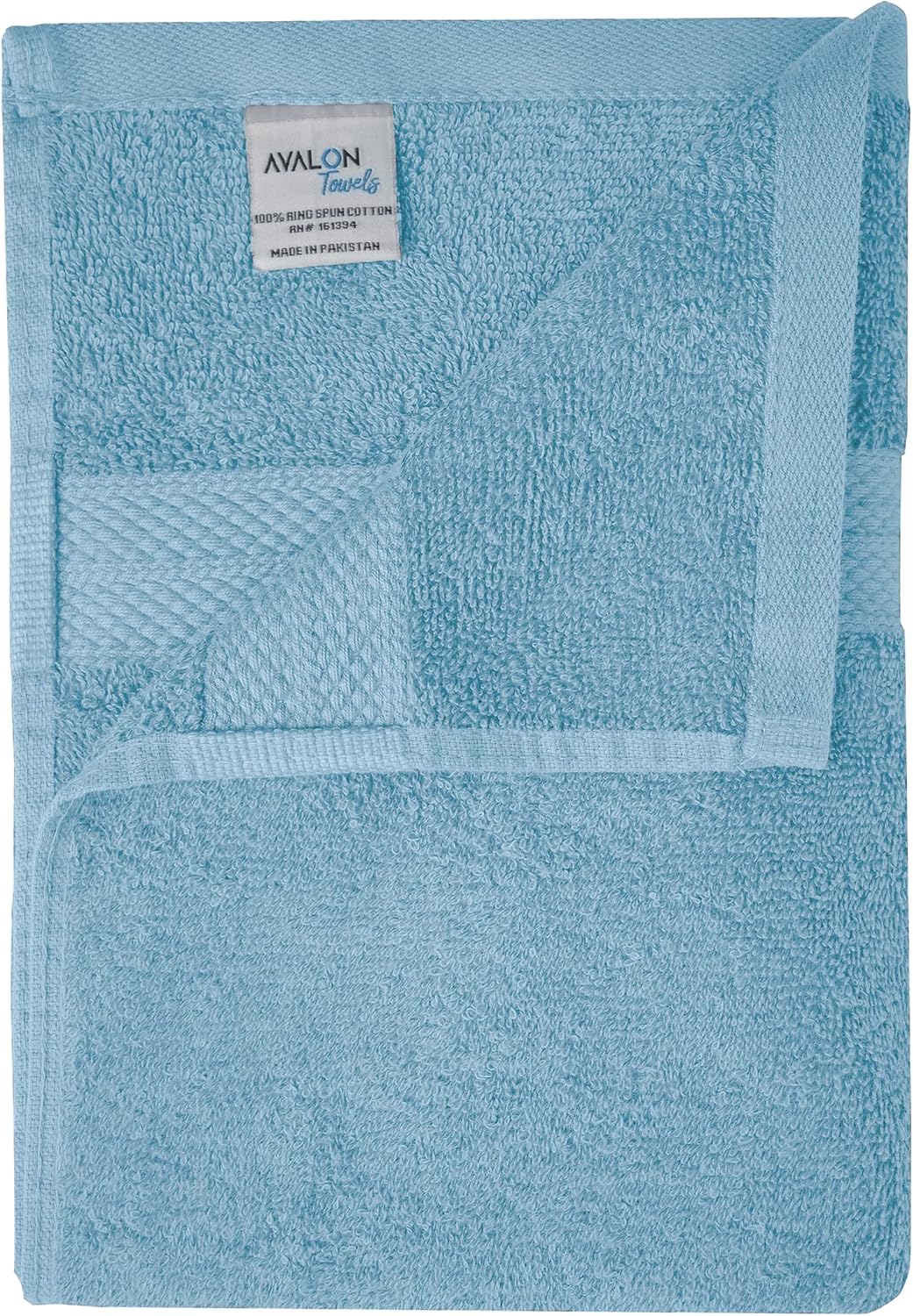 Avalon – Juego de 6 toallas de baño para baño, 100% algodón, color azul polvo, paquete de 6 (24 x 48 pulgadas), juego de toallas de baño de secado