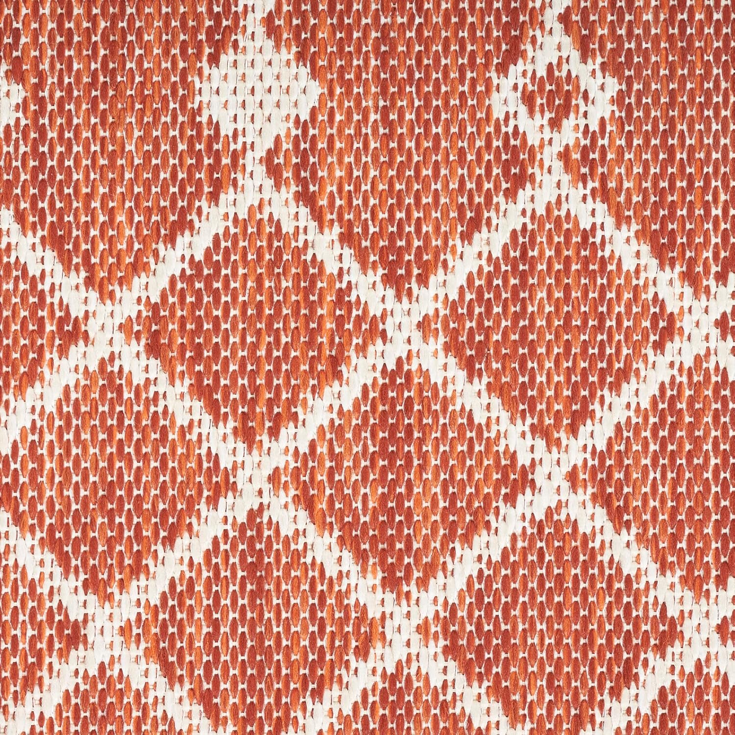 Nourison Positano – Alfombra de 5 x 7 pies, color terracota para interiores y exteriores, fácil de limpiar, no se desprende, para dormitorio, sala