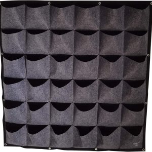 MIYORI Indi -36 bolsillos verticales -Maceta vertical colgante de pared de jardín -Colgador de valla con bolsillos de pared Kit de macetas de MIYORI Indi -36 bolsillos verticales -Maceta vertical colgante de pared de jardín -Colgador de valla con bolsillos de pared Kit de macetas de