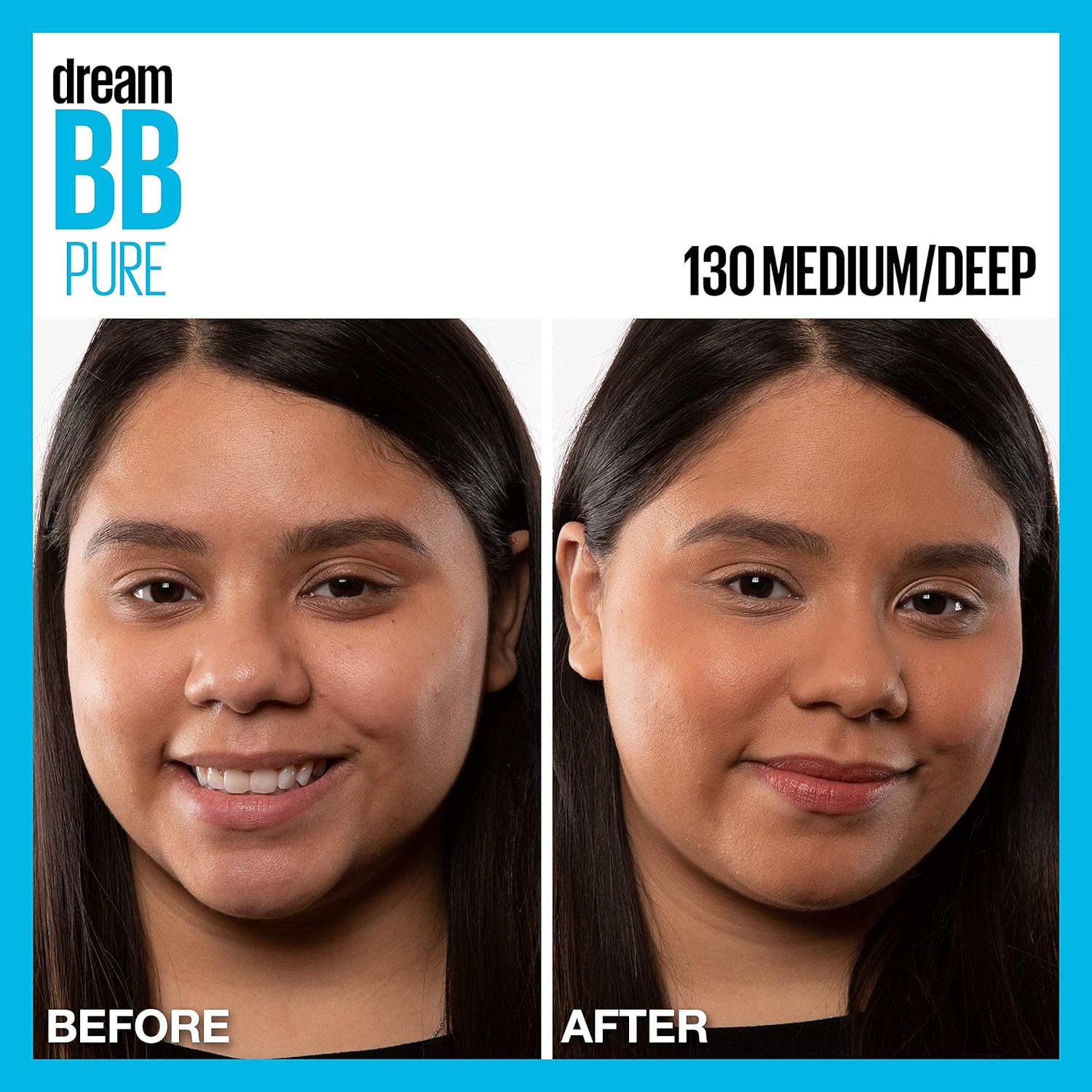 MAYBELLINE New York Dream Pure Skin Clearing BB Cream, bálsamo de belleza 8 en 1 perfeccionador de la piel con 2% de ácido salicílico, cobertura de