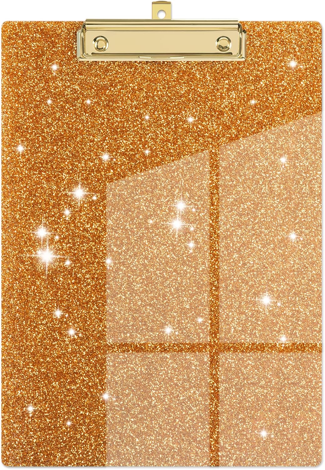 Portapapeles acrílicos, portapapeles con purpurina de moda, tablero de clip tamaño carta Stardard, tamaño A4 de 12.5 x 9 pulgadas, lindo