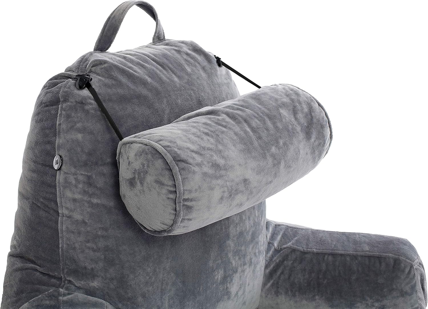 Almohada para marido, tamaño mediano, respaldo para niños, adolescentes, adultos pequeños  almohadas de lectura con brazos, loft ajustable, espuma