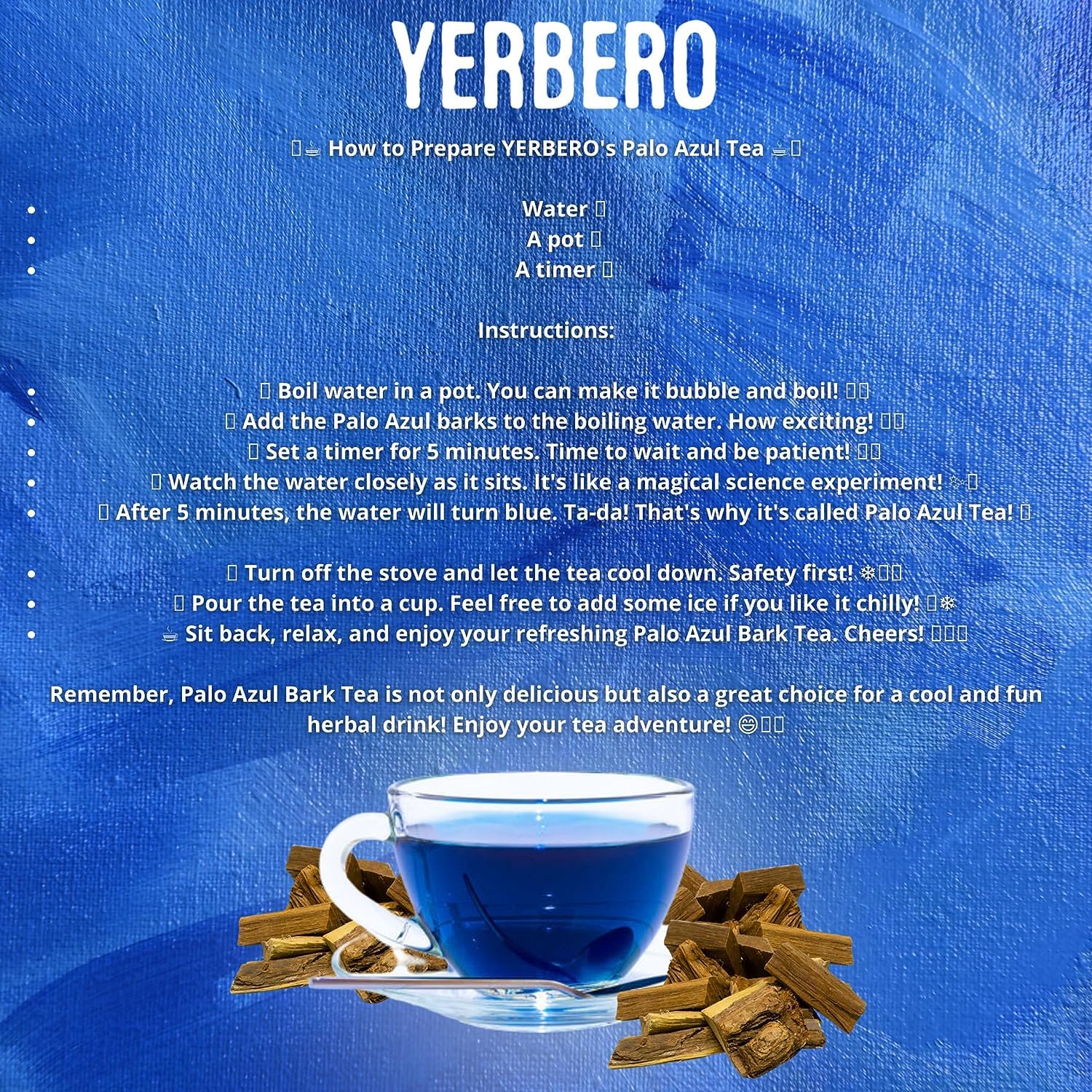 Yerbero – Té de hierbas en polvo prémium de Palo Azul de 6 onzas (6.00 oz)  Madera de riñón (palo azul)  Hace más de 60 tazas  Bolsa resellable
