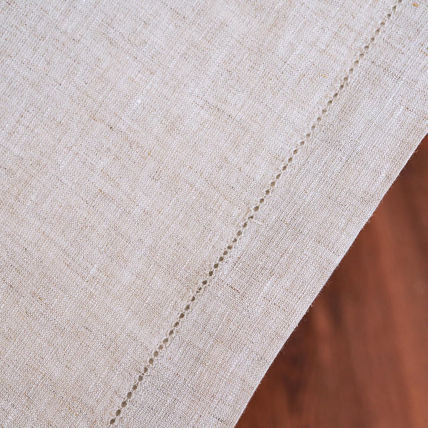 Eratinse Mantel de lino, 100% lino francés, resistente, suave y fácil de limpiar, manteles de lino para mesas rectangulares para reuniones
