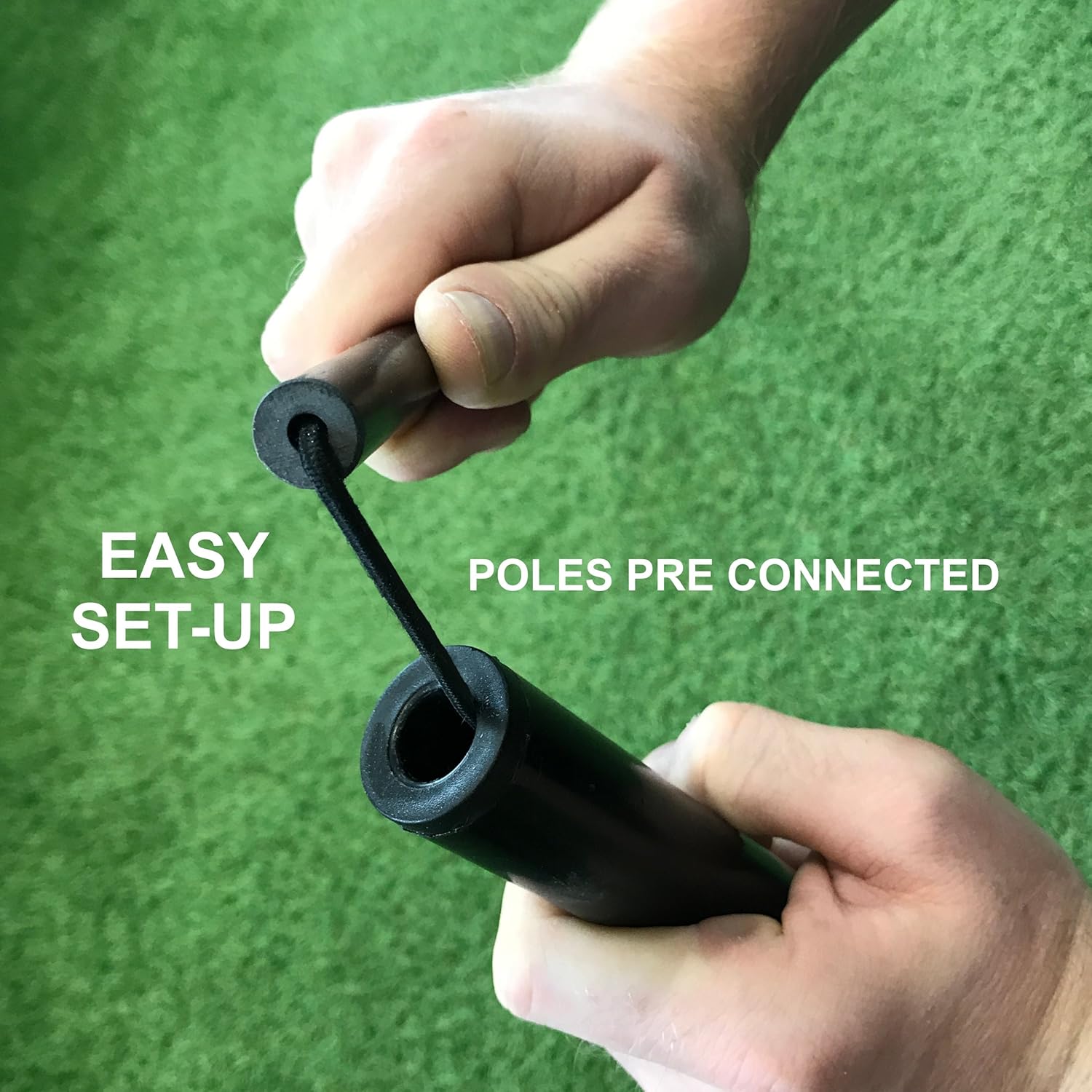 QuickPlay Portería de balonmano portátil con base ponderada basada en la tecnología KICKSTER configuración rápida