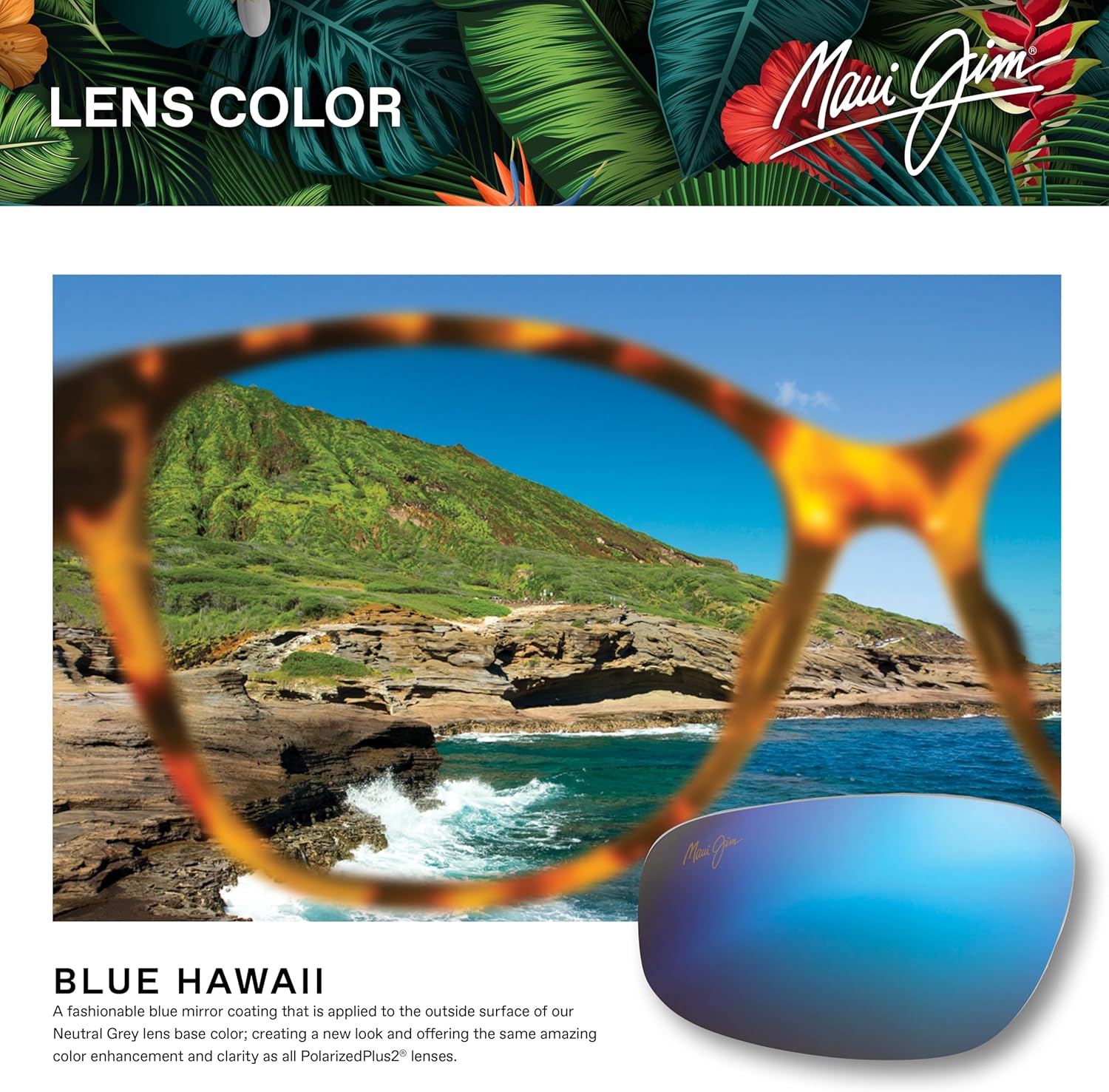 Maui Jim Gafas de sol cuadradas 2nd Reef