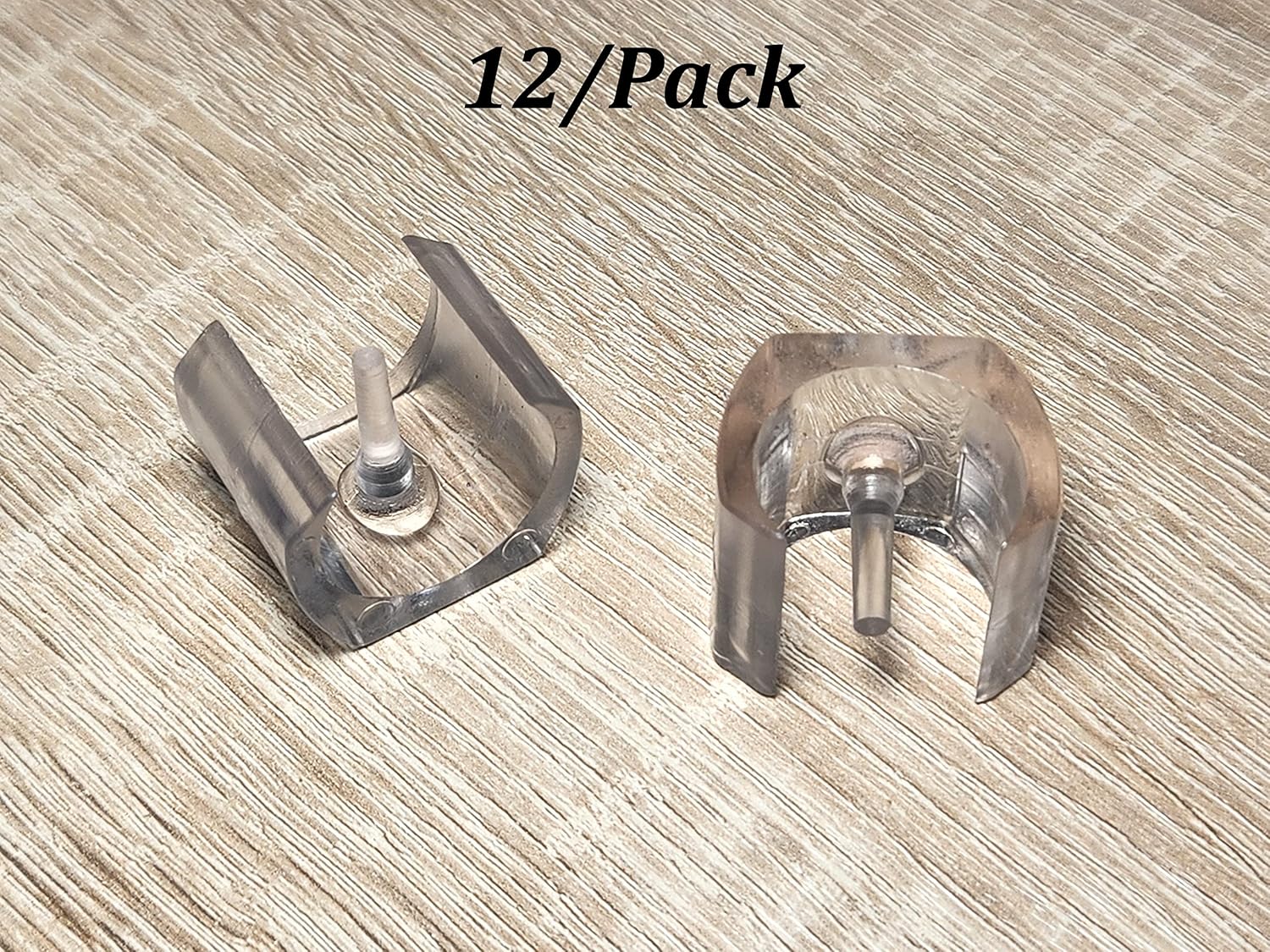 Paquete de 12 protectores de suelo deslizantes para sillín en forma de U, protectores de suelo para riel deslizante de tubo de 1 pulgada,