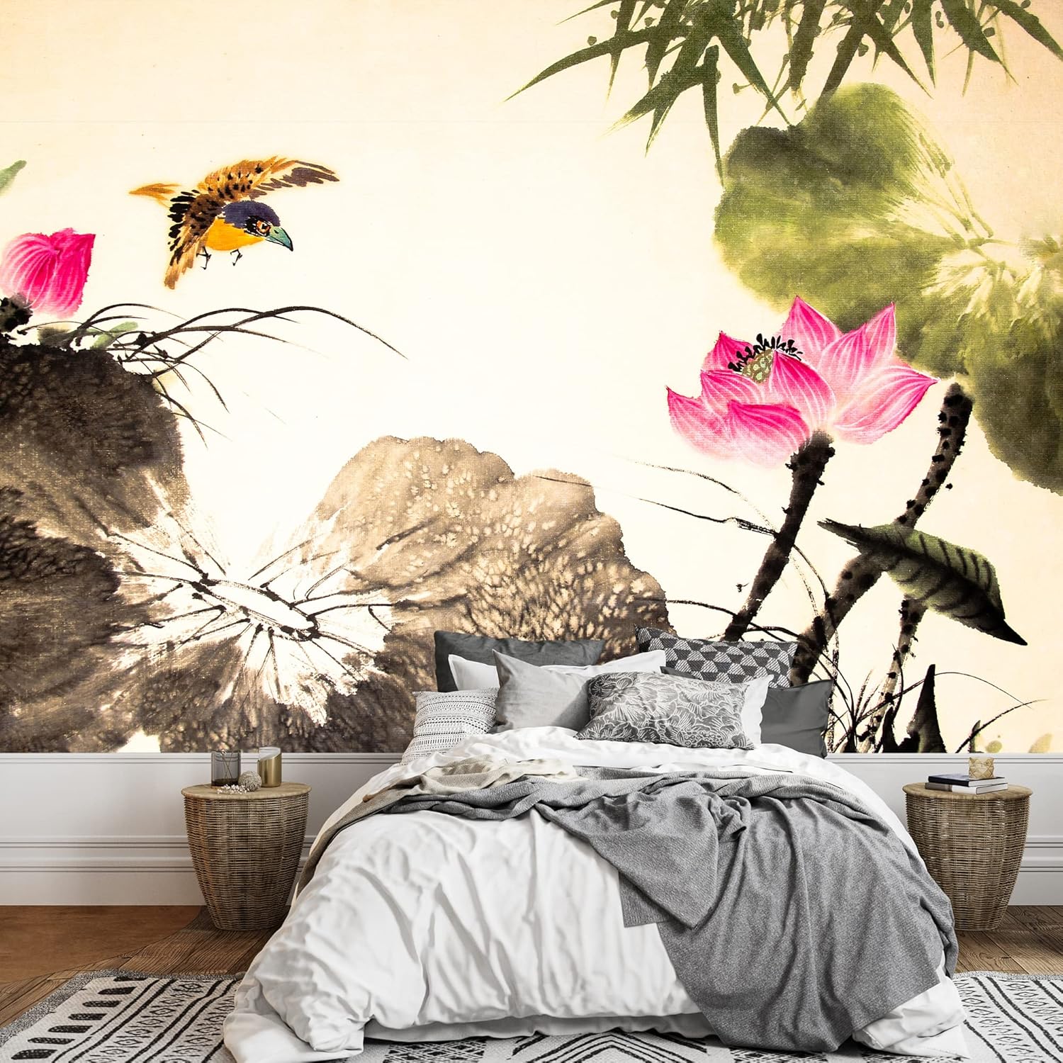 Wall26 – Graffiti colorido – Murales de pared grandes, papel pintado para despegar y pegar, decoración del hogar, WMR-WP-X-D750-66x24x4