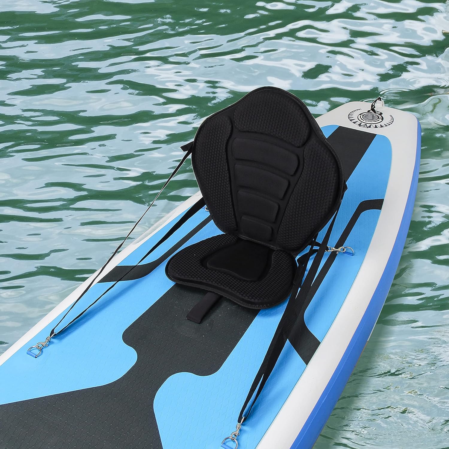 Asiento de kayak de lujo acolchado canoa SUP asiento ajustable para barco cómodo compuesto de secado rápido asiento de pesca respaldo para asiento