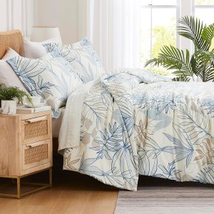 Southshore Fine Living, Inc. Tropic Leaf Collection – Juego de funda de edredón de gran tamaño, tamaño Queen, juego de funda de edredón estampada de Southshore Fine Living, Inc. Tropic Leaf Collection – Juego de funda de edredón de gran tamaño, tamaño Queen, juego de funda de edredón estampada de