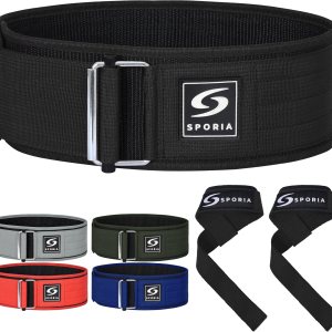 Cinturón de levantamiento de pesas con bloqueo automático para hombres y mujeres  Correas de elevación incluidas  Cinturón de levantamiento de pesas Cinturón de levantamiento de pesas con bloqueo automático para hombres y mujeres  Correas de elevación incluidas  Cinturón de levantamiento de pesas