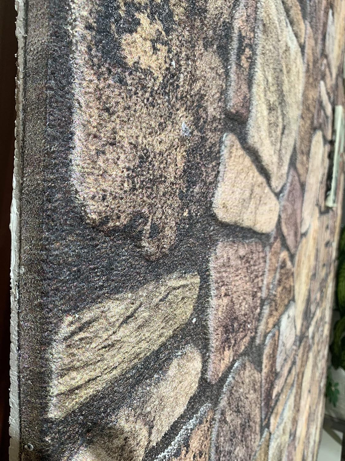 Dundee Deco Paneles de pared 3D revestimiento de pared de aspecto de piedra marrón caoba, revestimiento de espuma de poliestireno para aplicaciones