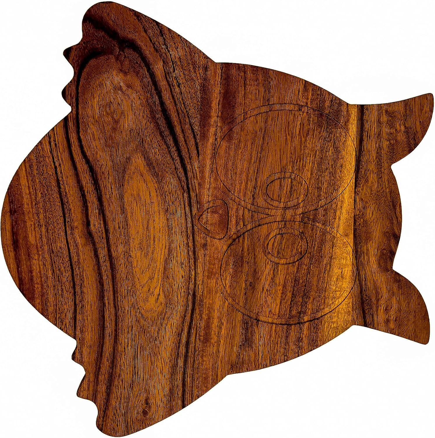 Affinity Decor Tabla de cortar de madera de acacia para Halloween con ranura para decoración festiva y bandeja para servir aperitivos (12 pulgadas