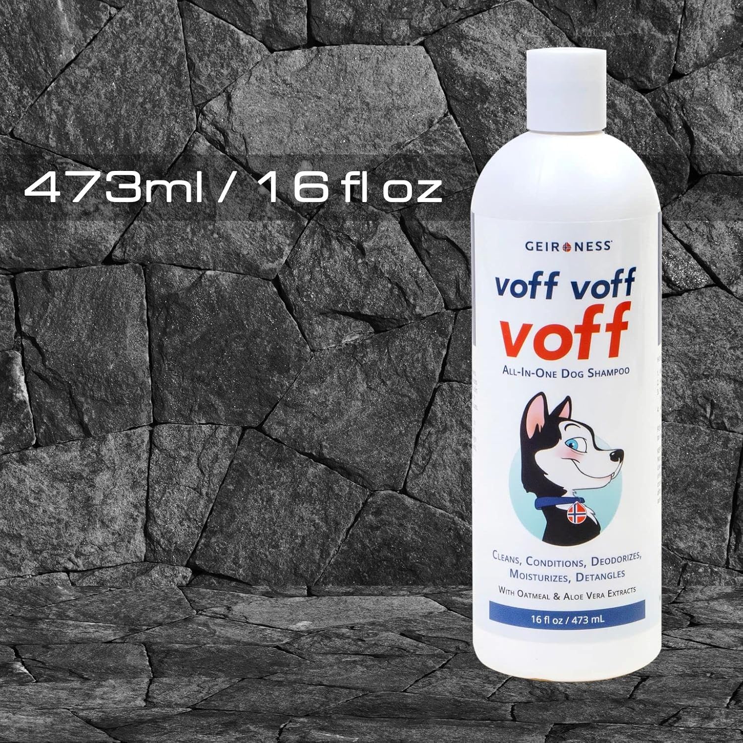 Voff Voff Voff – Champú todo en uno  Desenredante para el cabello, desodorante para mascotas, acondicionador y humectante para el cabello