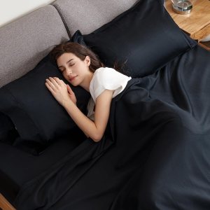 Berkshire Blanket Juego de sábanas de 3 piezas de 100 % algodón para tamaño individual, juego de ropa de cama de tejido percal de lujo con bolsillos Berkshire Blanket Juego de sábanas de 3 piezas de 100 % algodón para tamaño individual, juego de ropa de cama de tejido percal de lujo con bolsillos