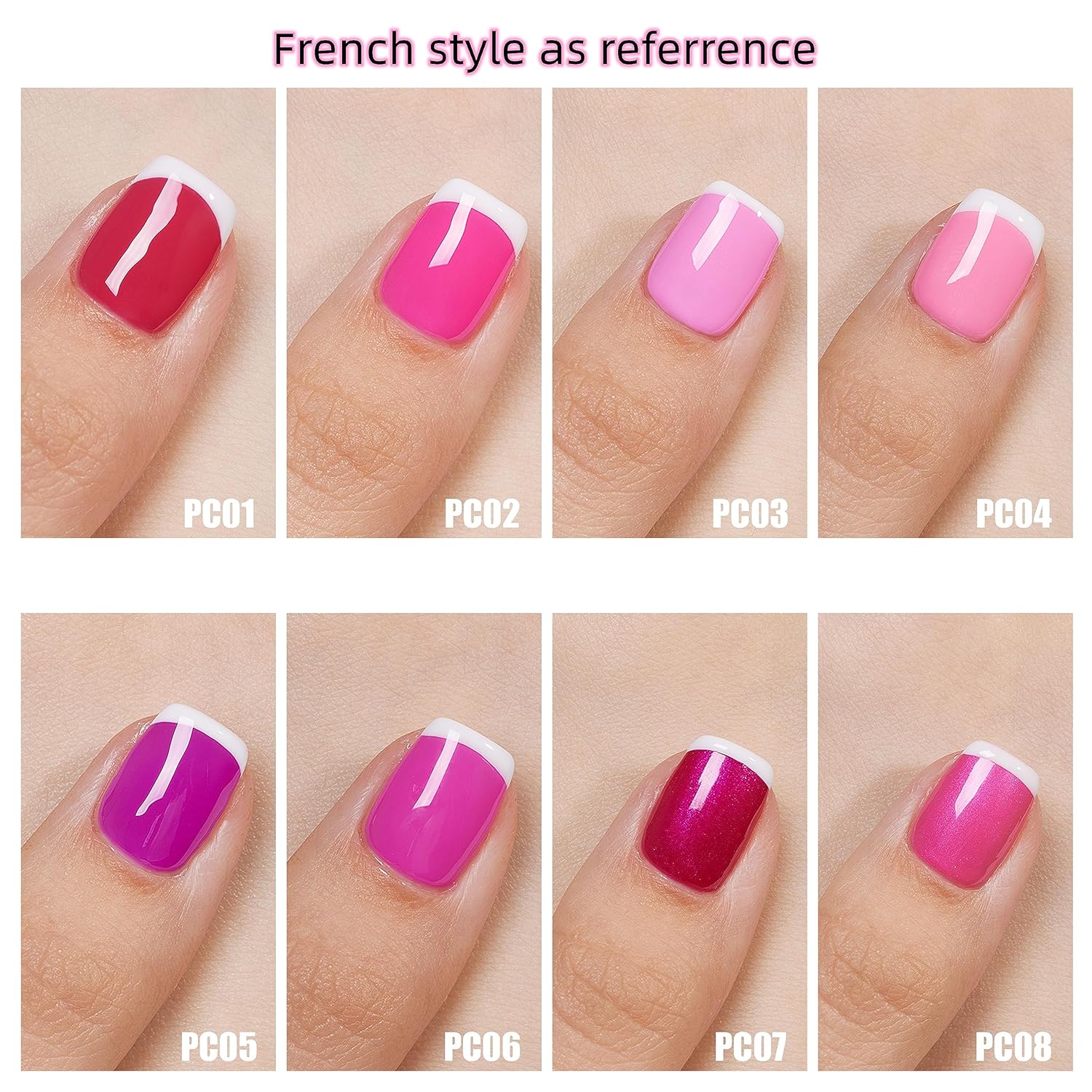 MEMEDA Esmalte de uñas en gel, 0.5 onzas líquidas, color rosa neón y rosa intenso, diseño de arte de uñas para niñas, salón de belleza, regalo de