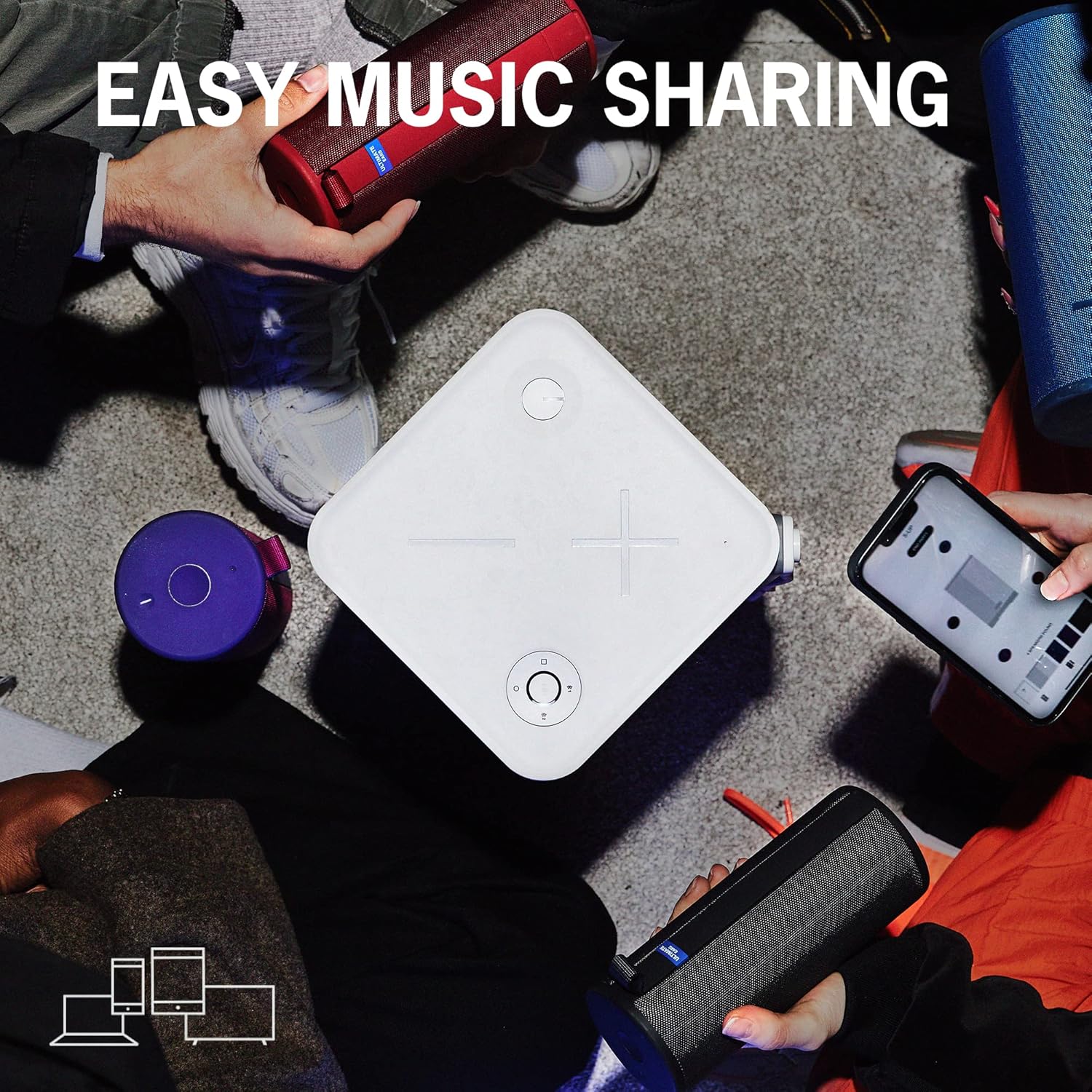 Ultimate Ears HYPERBOOM Altavoz Bluetooth portátil, altavoz inalámbrico con graves grandes, resistente al agua, IPX4, rango de 150 pies, duración de