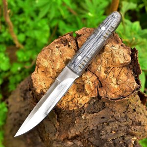 AHAFR Cuchillo de caza D2 de acero hecho a mano, cuchillo de supervivencia de 9 pulgadas PAKKA con mango de madera para pelar, cuchillo táctico para AHAFR Cuchillo de caza D2 de acero hecho a mano, cuchillo de supervivencia de 9 pulgadas PAKKA con mango de madera para pelar, cuchillo táctico para