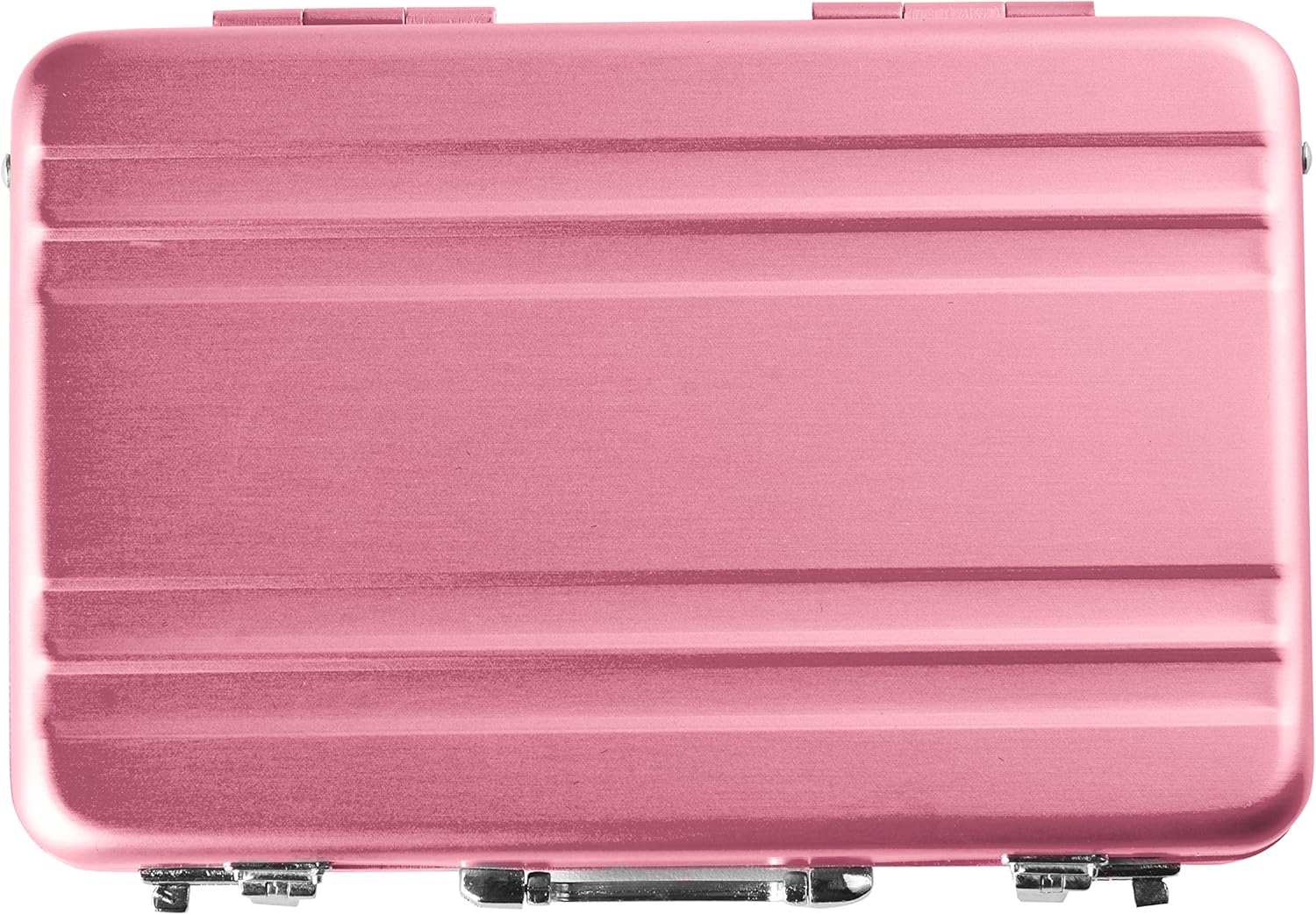 Estuche para tarjetas de visita de tarjeta de crédito de equipaje de aleación de aluminio grabado personalizado – Regalo personalizado, Rosado,