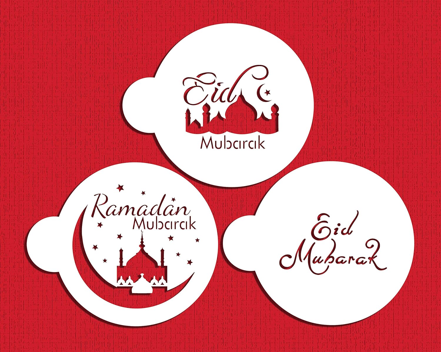 Juego de plantillas de galletas Eid Mubarak de Designer Stencils