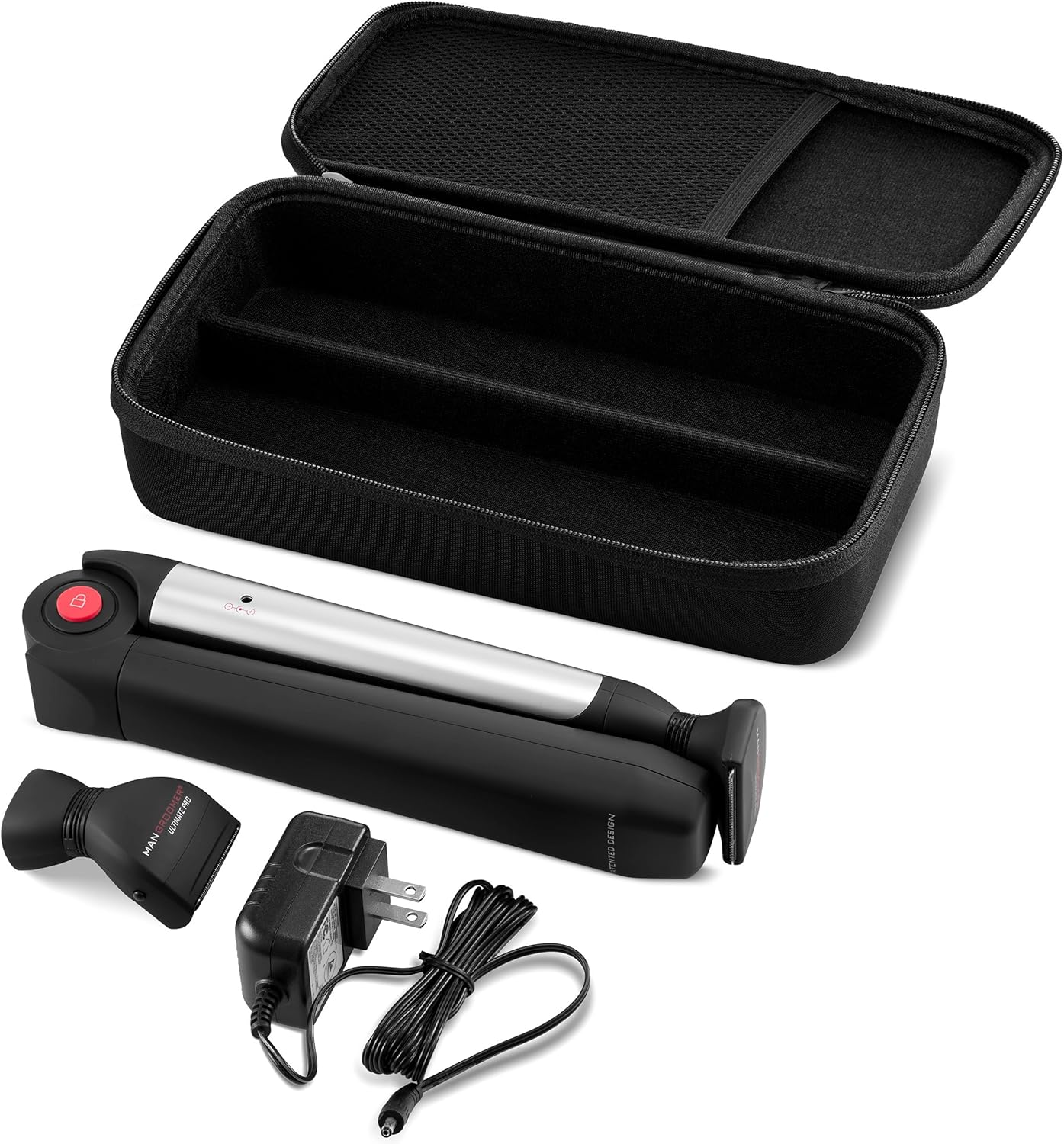 caseling Funda rígida para afeitadora Mangroomer Ultimate Pro Back Hair Shaver Lithium Max con fuente de alimentación y la otra hoja de afeitado