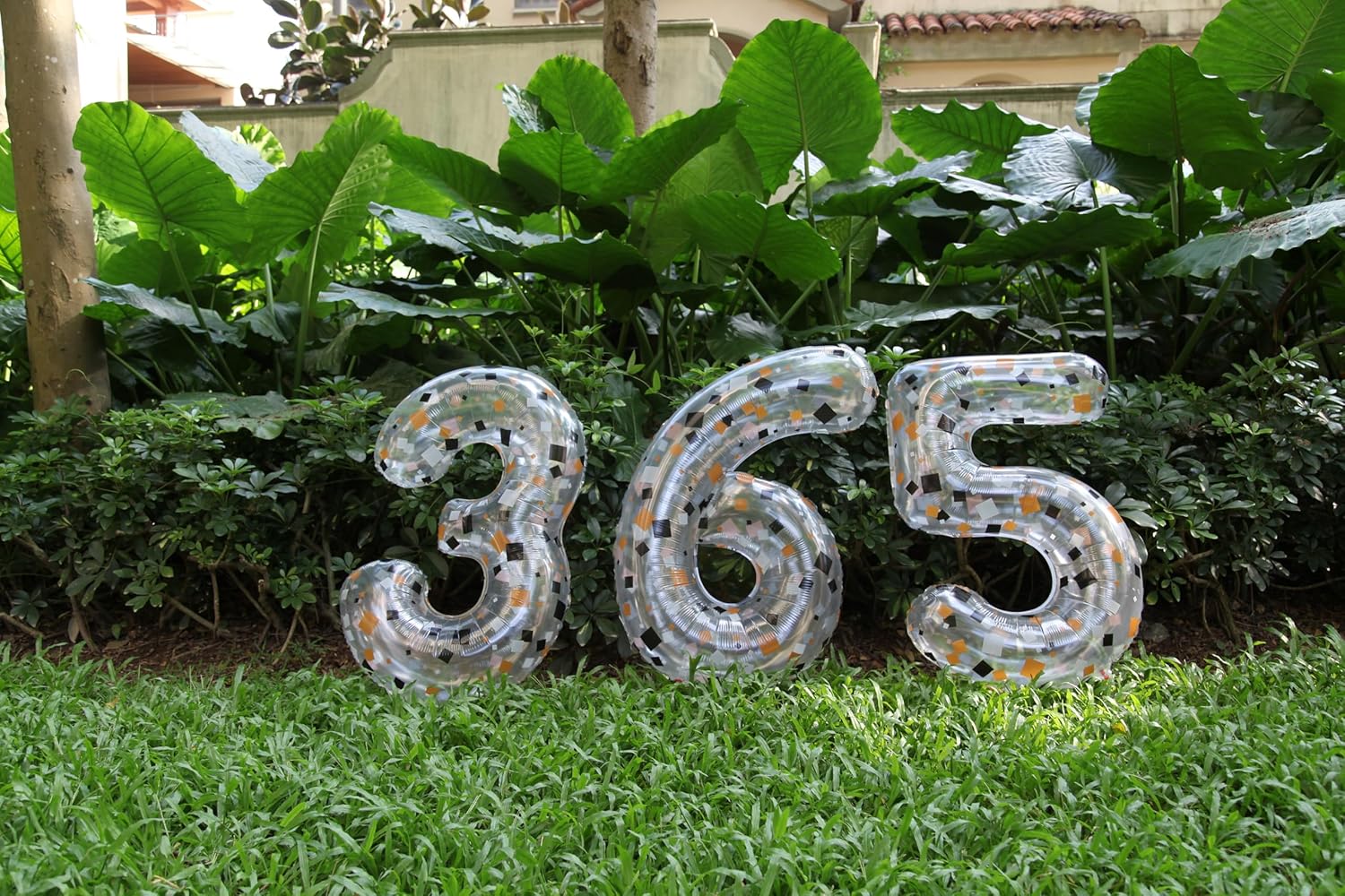 Inconsered Globo digital de película de aluminio de 40 pulgadas, color es fragmento transparente, número 1. adecuado para fiestas de cumpleaños,