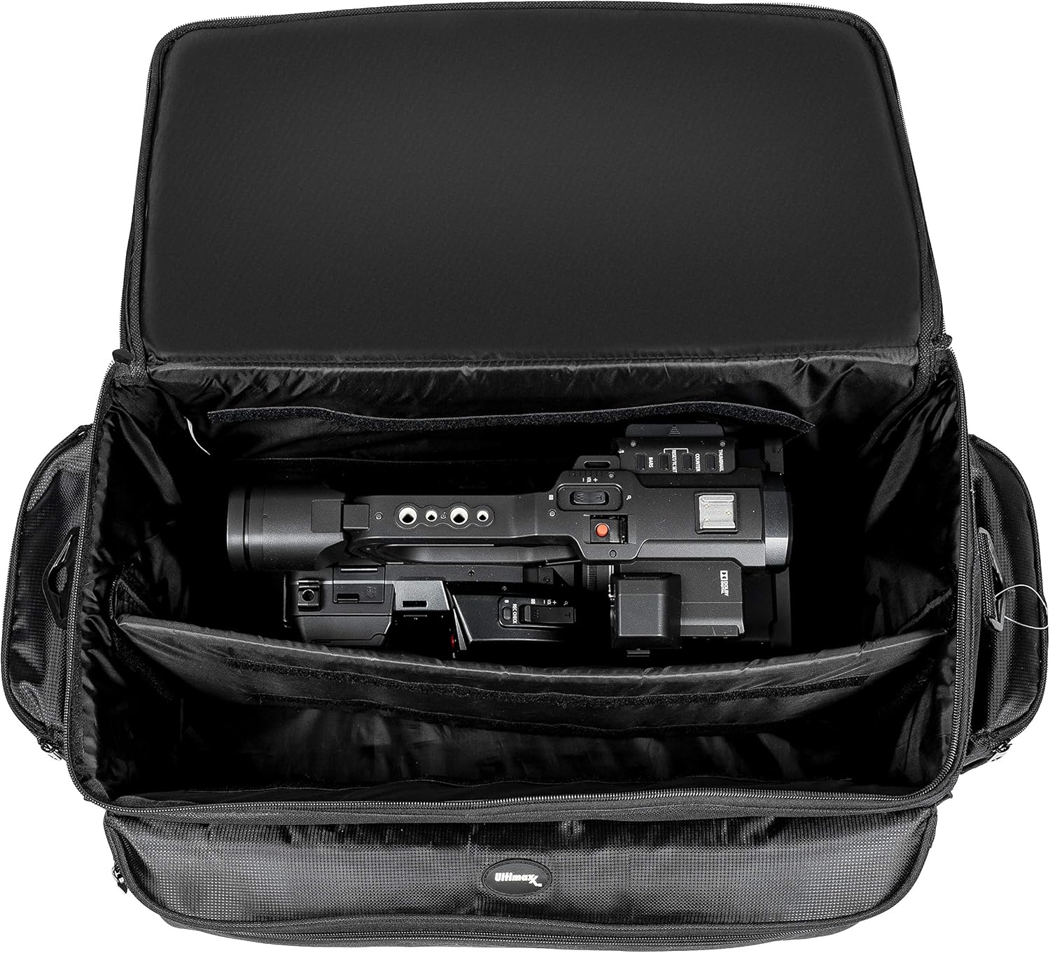 Ultimax – Bolsa extra grande y resistente al agua compatible con videocámaras y accesorios para Panasonic AG-AC160, AC30, AC90A, AC130A, AF100,