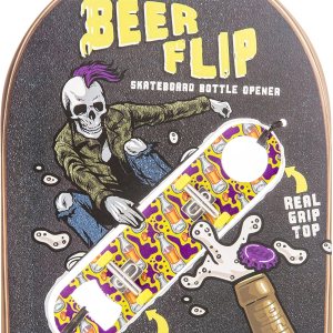 Boxer Gifts Beerflip ‘Spill’ – Abridor de botellas para patineta, regalo con temática de patinaje Boxer Gifts Beerflip ‘Spill’ – Abridor de botellas para patineta, regalo con temática de patinaje