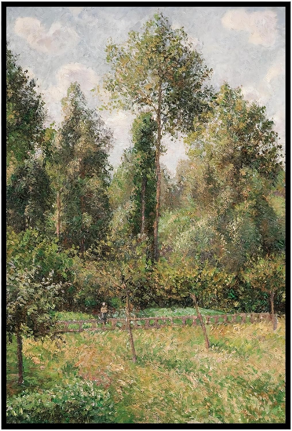Lost Cabin Poplars Eragny de Camille Pissarro  Impresión sin marco  Reproducción de pinturas de obras de arte finas  Póster decorativo enmarcado
