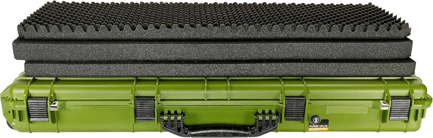 Bushnell Estuche rígido grande para rifle de 44 pulgadas, impermeable, a prueba de golpes y listo para la TSA