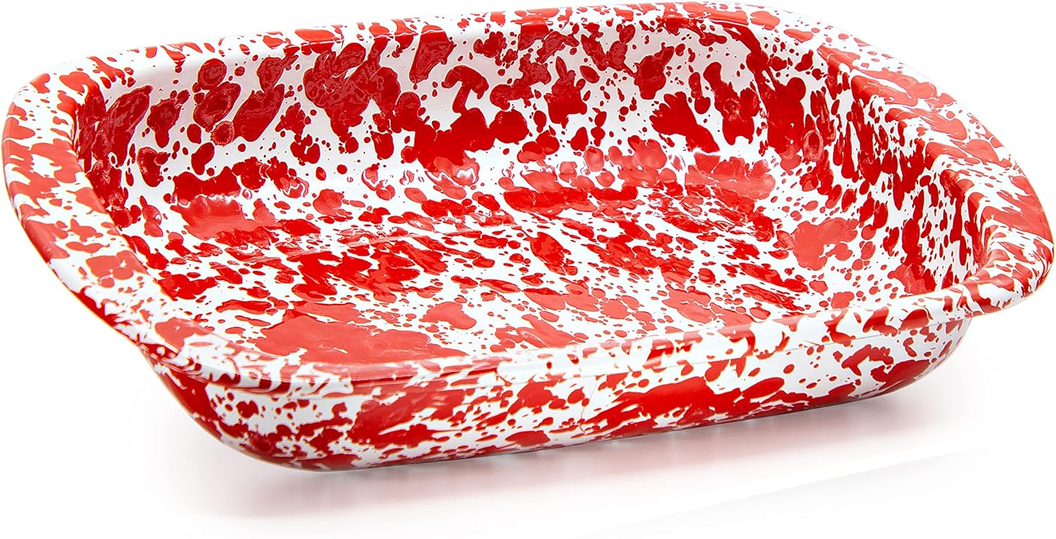 Golden Rabbit Esmalte – Molde para hornear de 3 cuartos (remolino rojo)