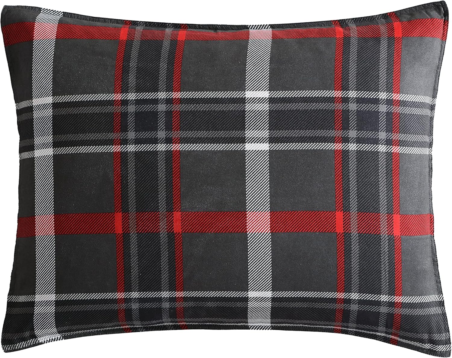 Eddie Bauer – Juego de edredón tamaño Queen, ropa de cama reversible a cuadros con fundas a juego, decoración del hogar para meses más fríos (gris