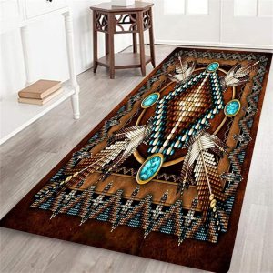 Alfombra de pasillo largo Southwestern, 2.6 x 10 pies, para pasillo, alfombra rústica del suroeste, alfombra de cocina geométrica india nativa Alfombra de pasillo largo Southwestern, 2.6 x 10 pies, para pasillo, alfombra rústica del suroeste, alfombra de cocina geométrica india nativa