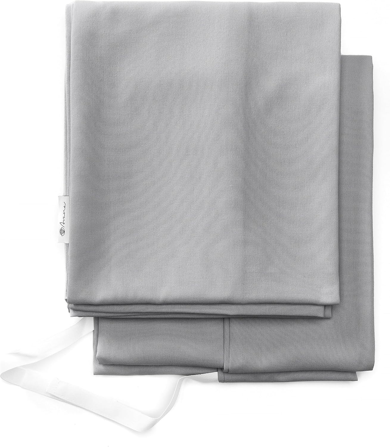 Fundas para elevador de colchón Avana – Tamaño Queen, solo fundas, poliésteralgodón, gris