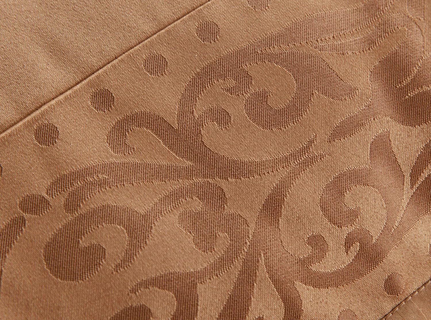 Chezmoi Collection – Juego de edredón jacquard de diseño floral, set de 7 piezas (California King, color rosa lisérgicogris topo)