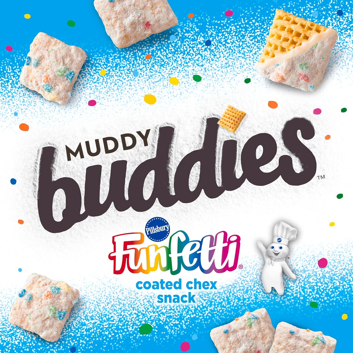 Chex Mix Muddy Buddies Funfetti Snack Mix, 9 onzas