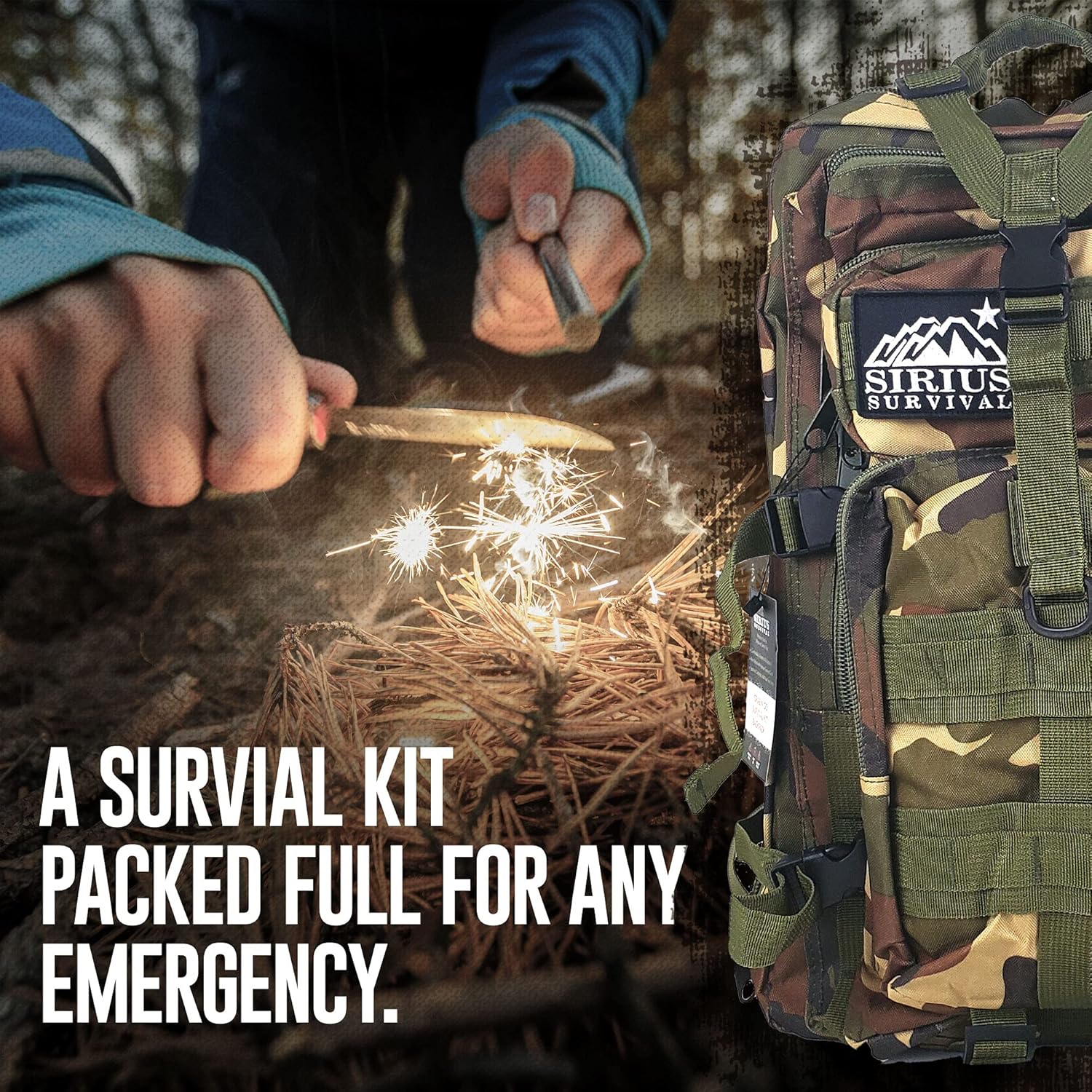 Vital Kit de supervivencia de emergencia de 72 horas para la familia, prepárate para huracanes, inundaciones, tornados u otros desastres, 72 horas