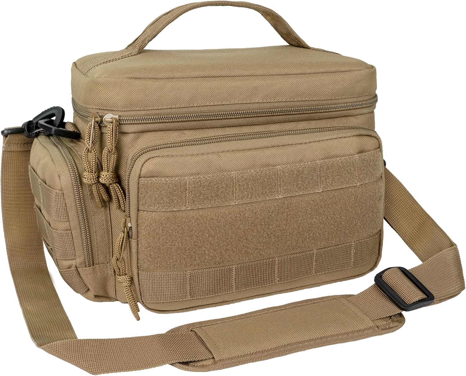 opux Lonchera táctica para hombres, bolsa de almuerzo aislada para hombres y adultos, hielera grande y suave con bolsillos laterales de malla Molle,