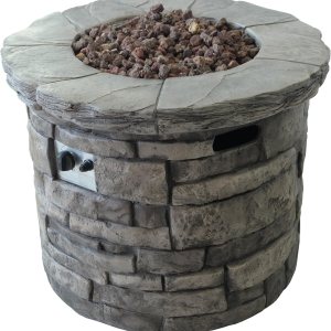 Christopher Knight Home Hoguera circular para exteriores Angeles – 40,000 BTU, gris Christopher Knight Home Hoguera circular para exteriores Angeles – 40,000 BTU, gris
