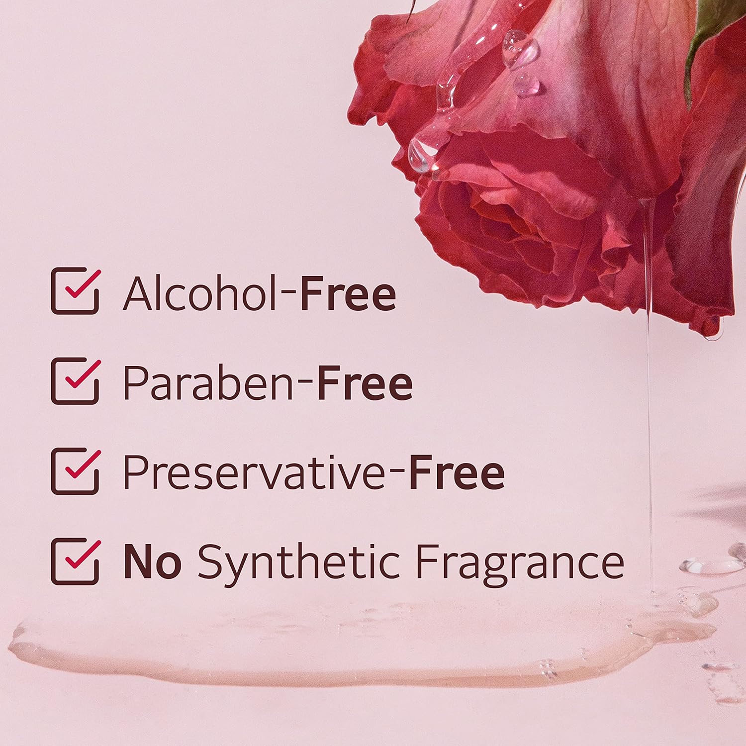 USDA TheAromaShop Organic Rose Secret, espray de higiene femenina con pH equilibrado, neutralizador de olores totalmente natural para la frescura