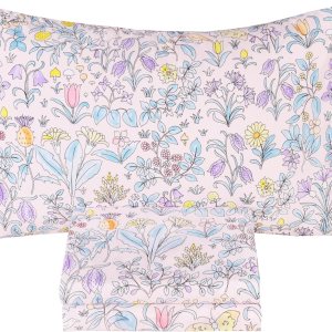 Scientific Sleep Juego de sábanas suaves y lindas de mariposa botánica, tamaño individual, sábana bajera ajustable con bolsillo profundo de 14 Scientific Sleep Juego de sábanas suaves y lindas de mariposa botánica, tamaño individual, sábana bajera ajustable con bolsillo profundo de 14