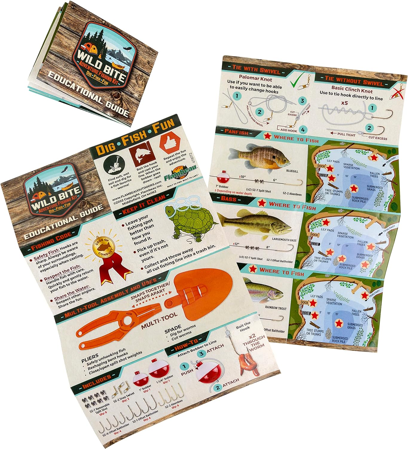 Flambeau Outdoors Kit de caja de aparejos de pesca Wild Bite