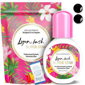 Lyon Lash Super Stay – Pegamento para extensión de pestañas de 0.0 fl oz, tiempo de secado de 0.5 segundos, retención de hasta 8 semanas, Lyon Lash Super Stay – Pegamento para extensión de pestañas de 0.0 fl oz, tiempo de secado de 0.5 segundos, retención de hasta 8 semanas,